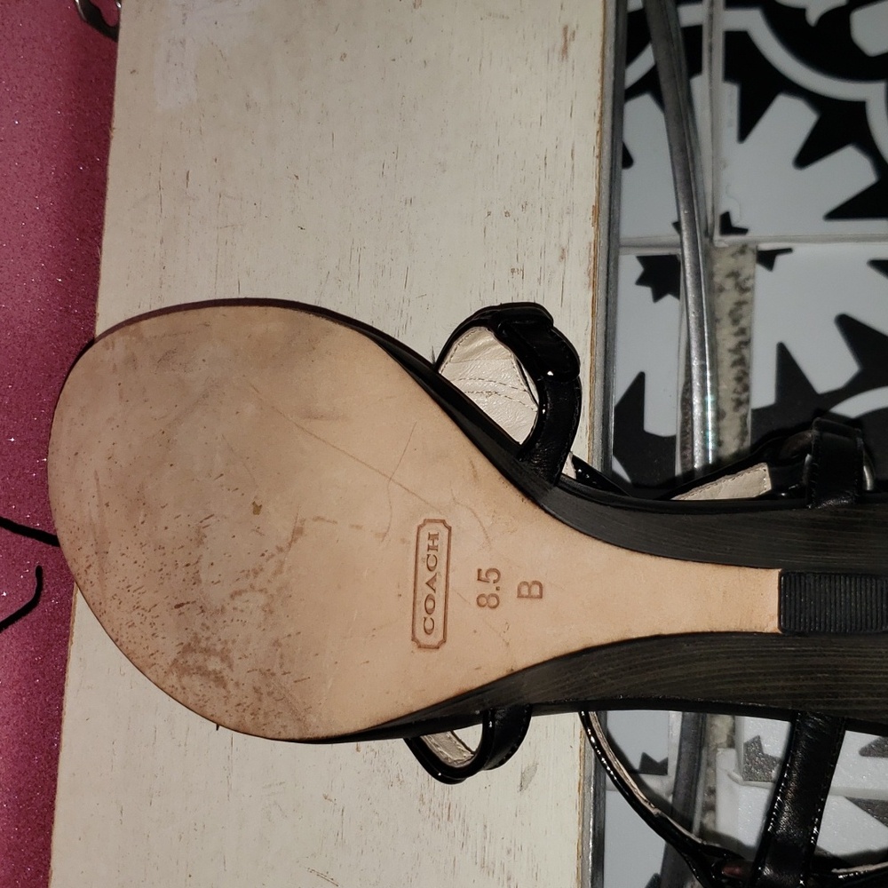 COACH Harper Wedge Heels size 8.5 - Picture 6 of 7